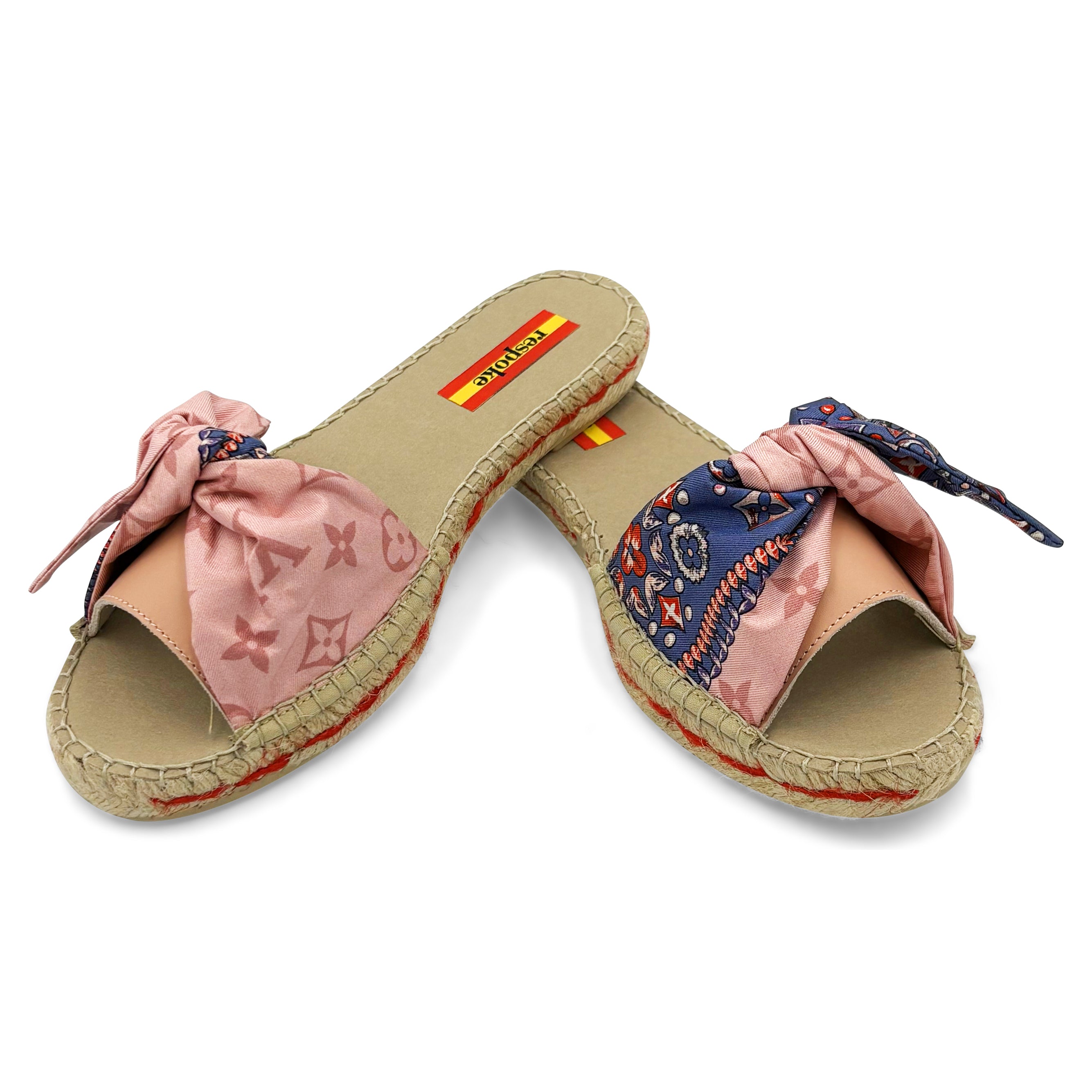LOUIS Pink Bow Slide Espadrilles