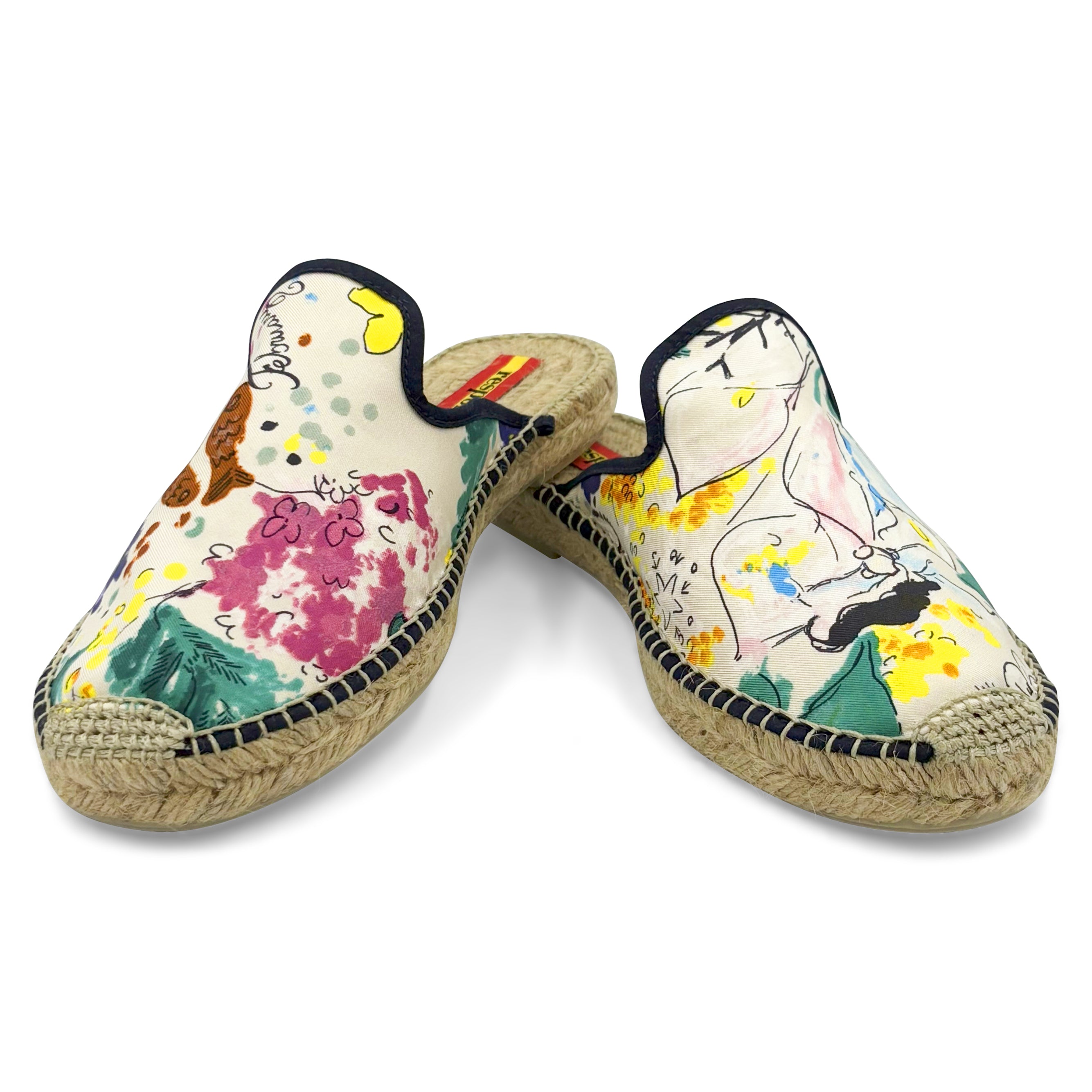MESE White Mule Espadrilles