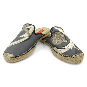 MORS Grey Mule Espadrilles