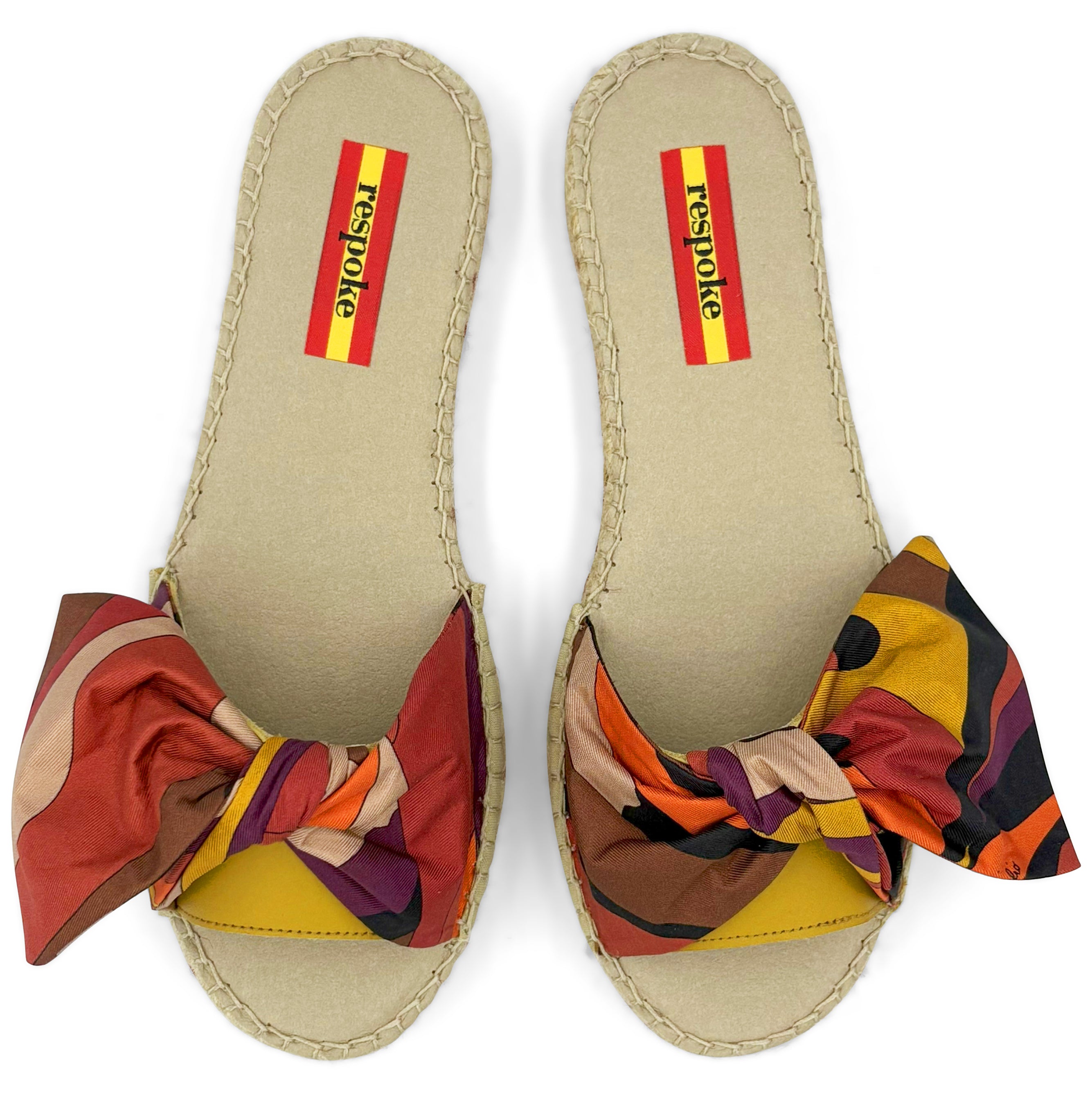 SOLCHI Purple Bow Slide Espadrilles