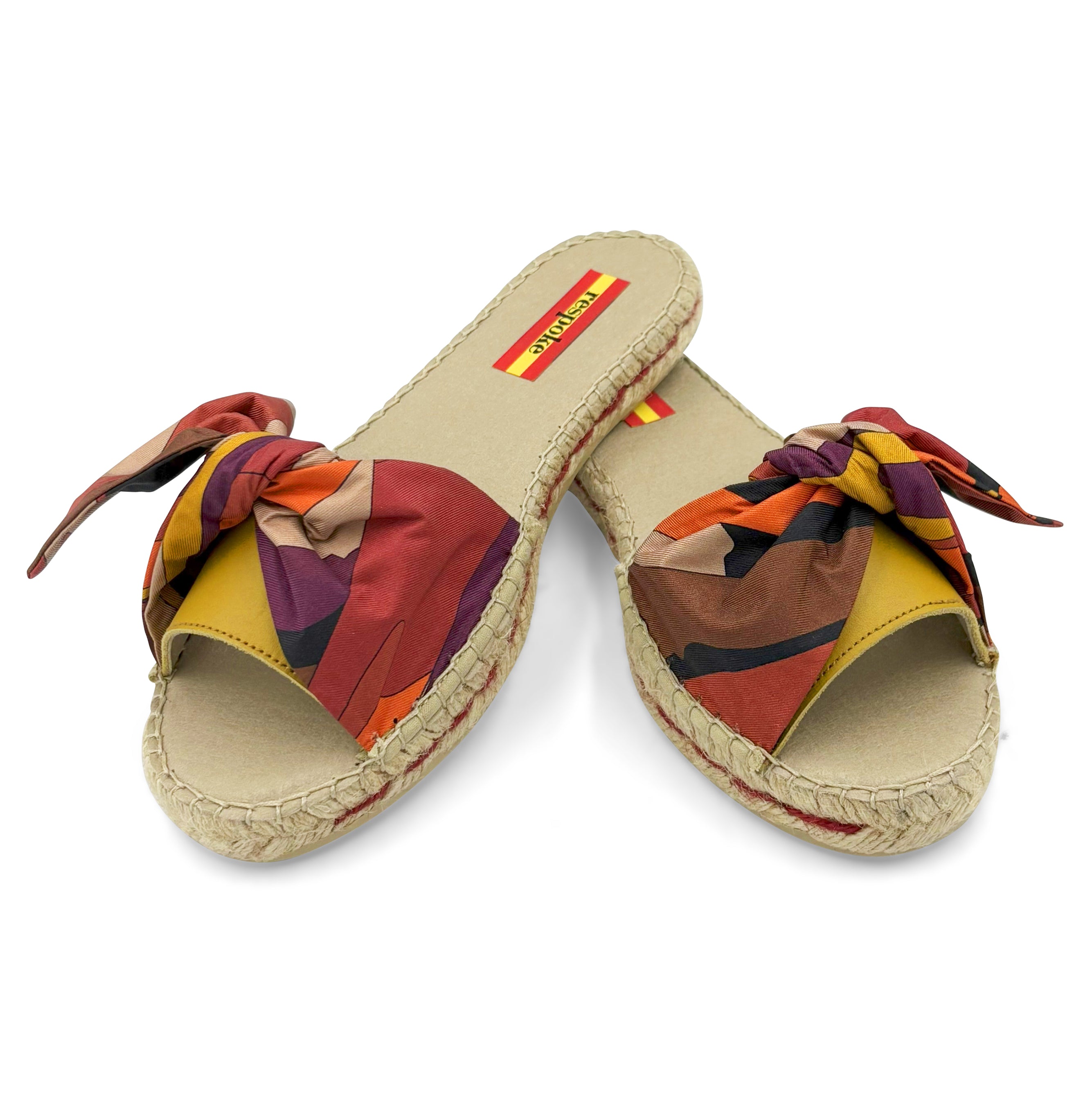 SOLCHI Purple Bow Slide Espadrilles
