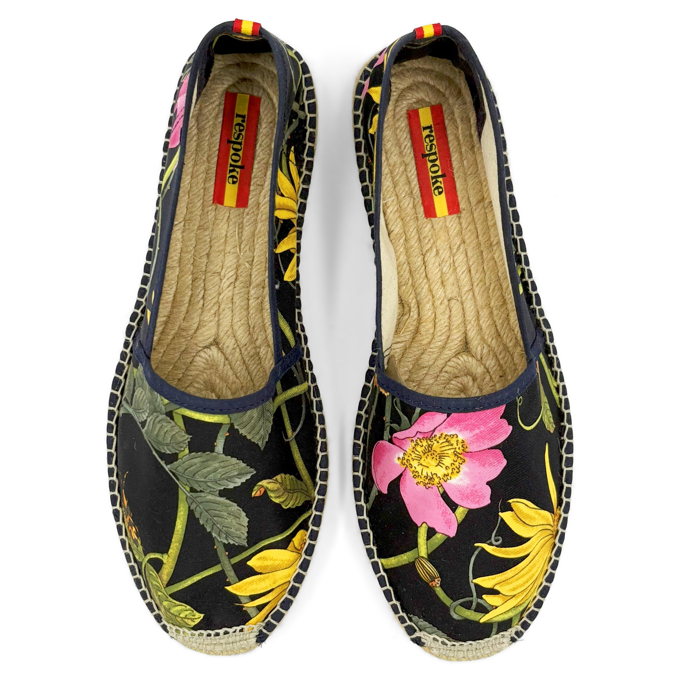 VIOLETA Black Classic Espadrilles
