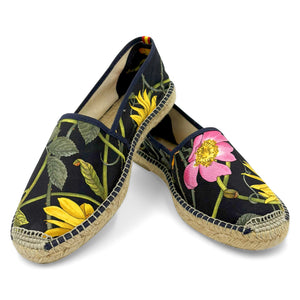 VIOLETA Black Classic Espadrilles