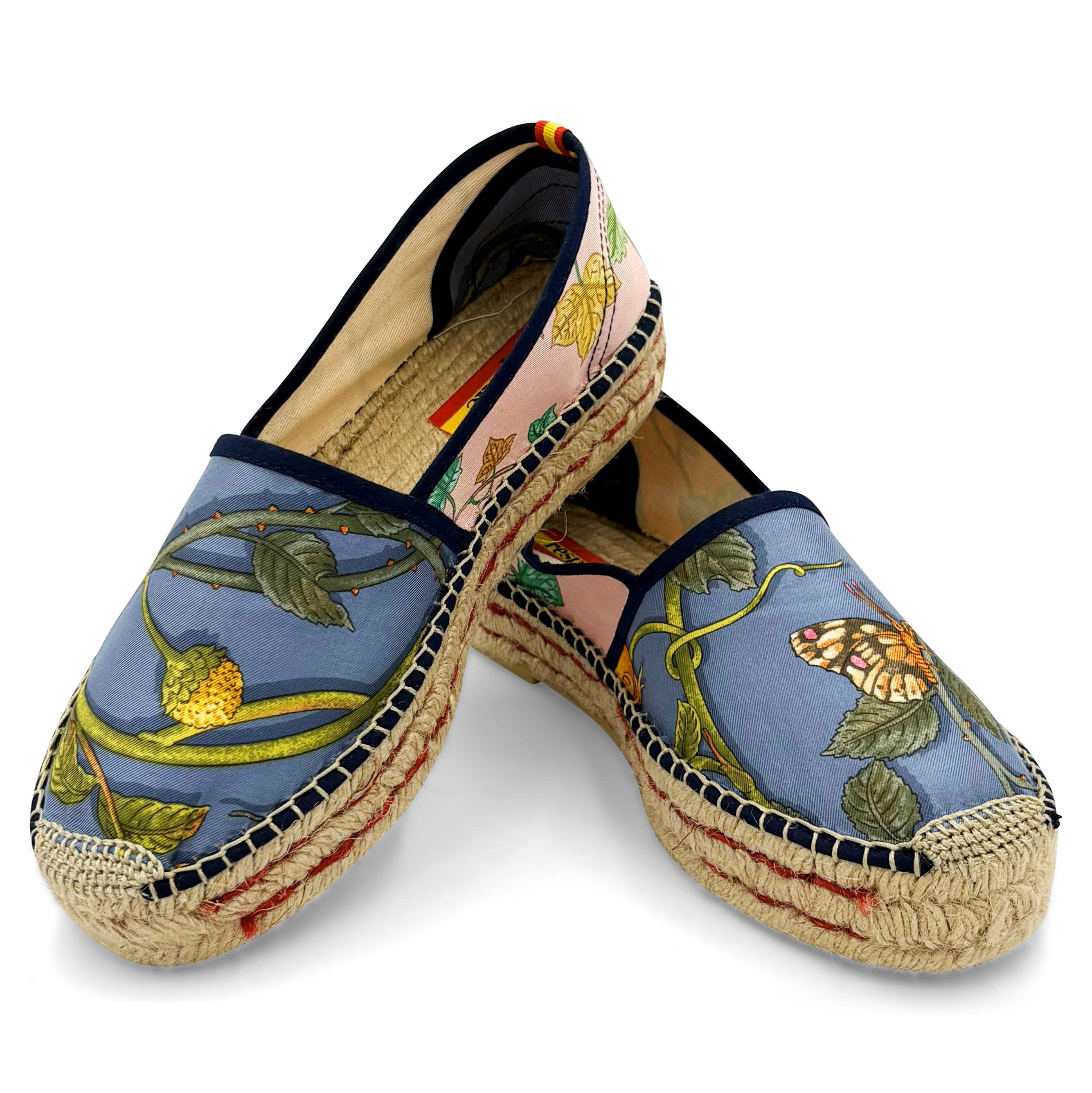 VIOLETA PANSHIE Navy Platform Espadrilles