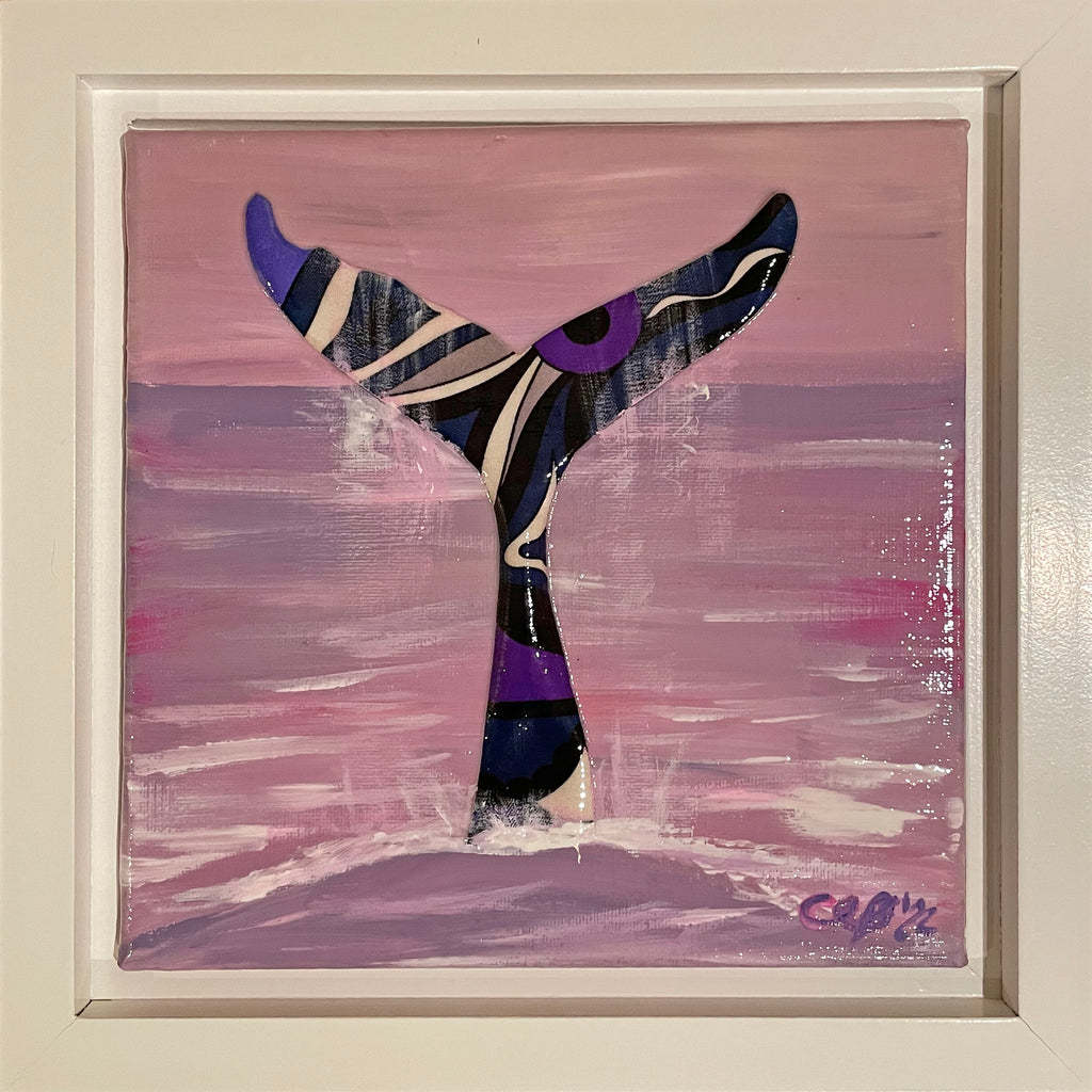 "Whale Tale" - 8x8 Framed