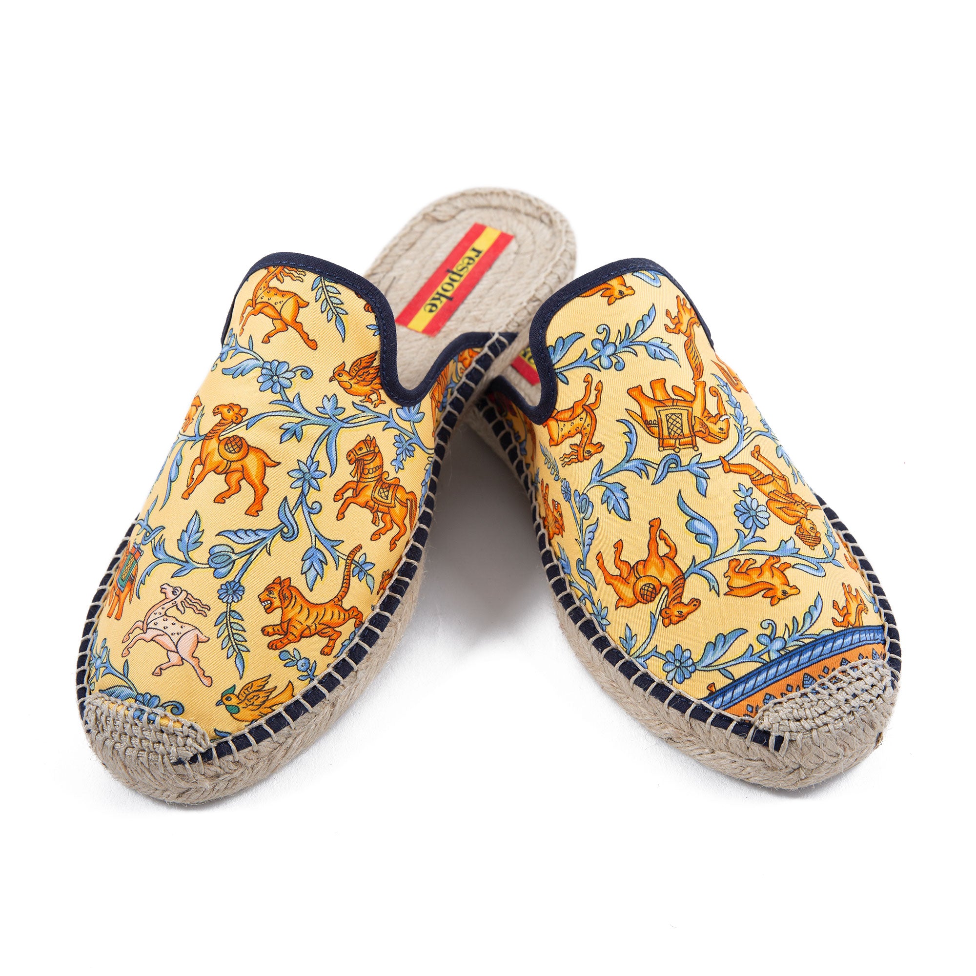 CHASSE Yellow Mule Espadrilles