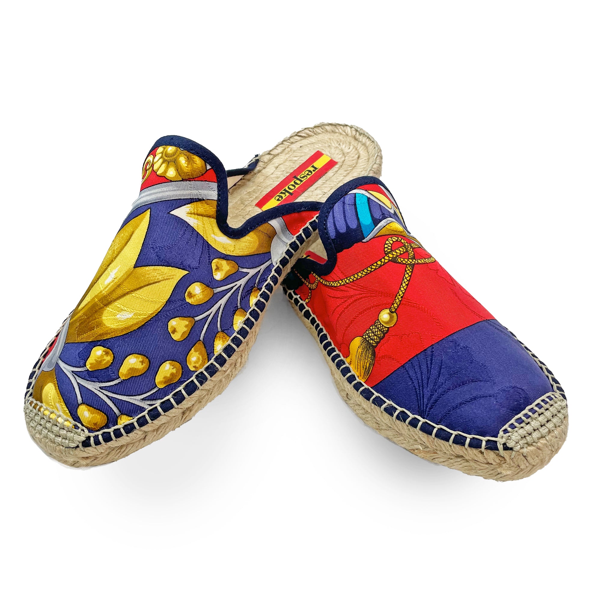 DAIMYO Red/Navy Mule Espadrilles