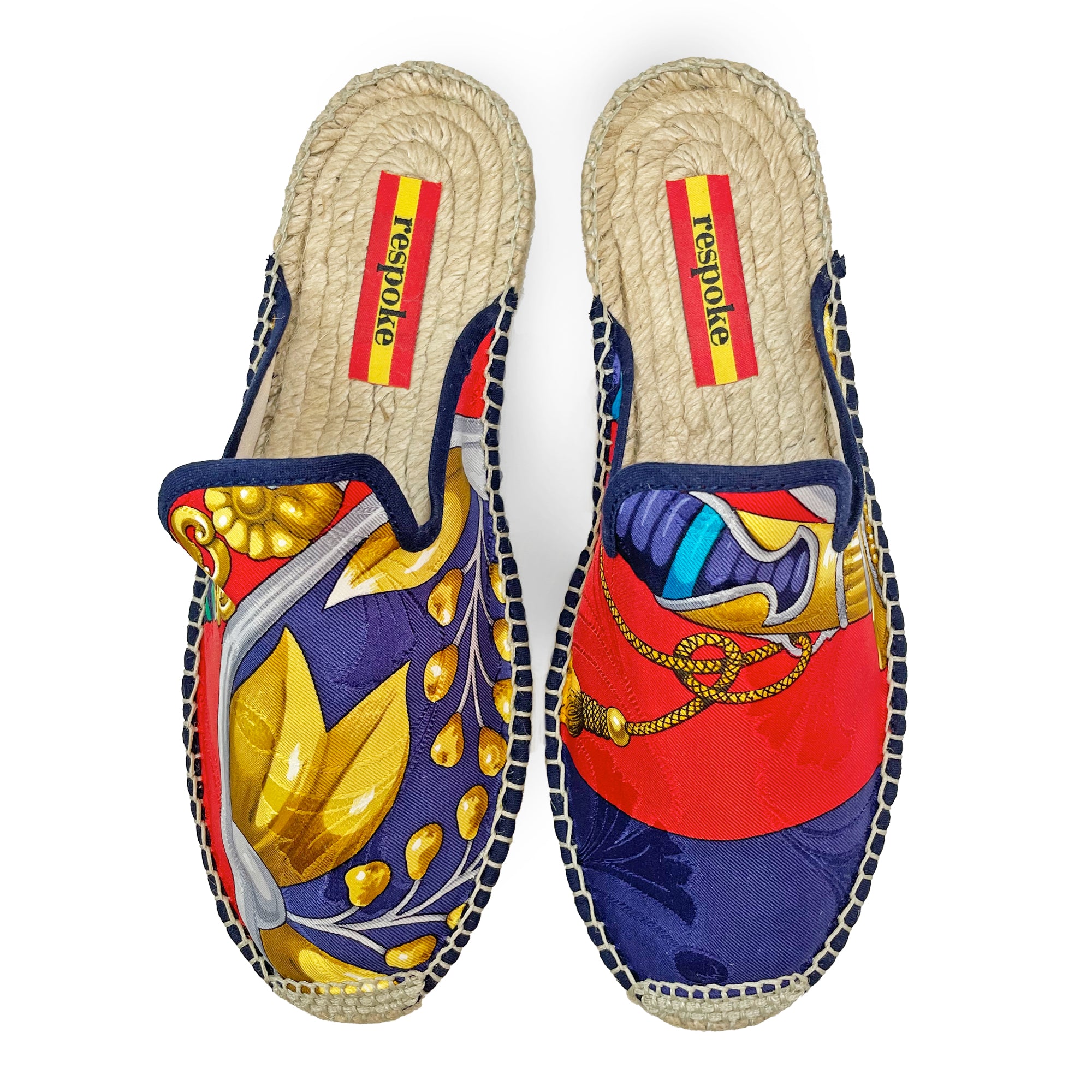 DAIMYO Red/Navy Mule Espadrilles